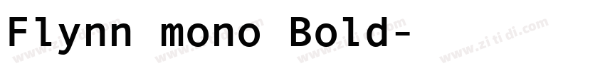Flynn mono Bold字体转换